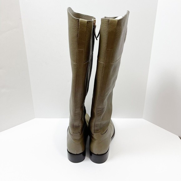 Tory Burch Junction Riding Boot Greenish Gray Low Heal - Picture 8 of 12